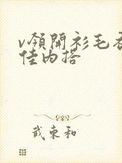 v领开衫毛衣最佳内搭