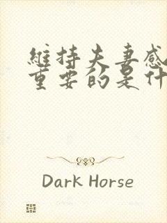 维持夫妻感情最重要的是什么