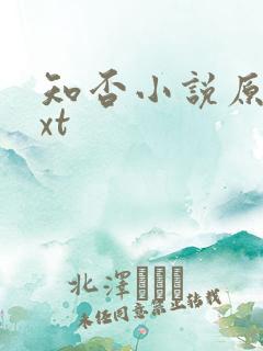 知否小说原著txt
