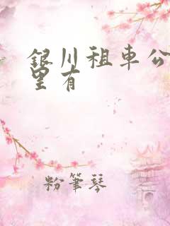 银川租车公司哪里有