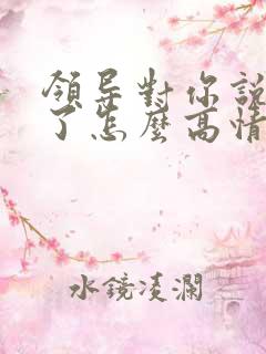 领导对你说辛苦了怎么高情商回复