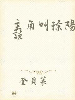 主角叫徐阳的小说