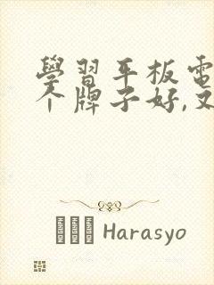 学习平板电脑哪个牌子好,又实用