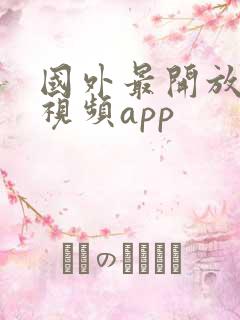 国外最开放的短视频app