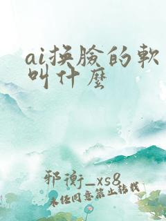 ai换脸的软件叫什么