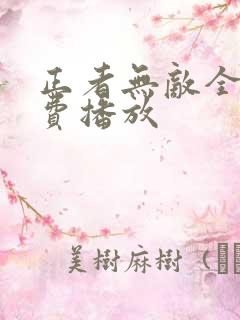 正者无敌全集免费播放