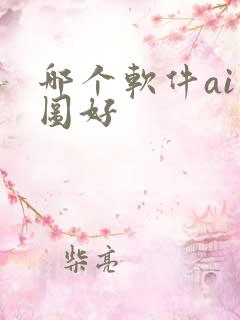 哪个软件ai绘图好