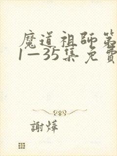 魔道祖师第一季1—35集免费