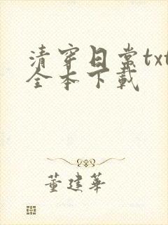 清穿日常txt全本下载