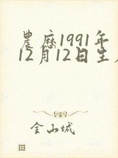 农历1991年12月12日生辰八字 农历1991年12月12日生辰八字