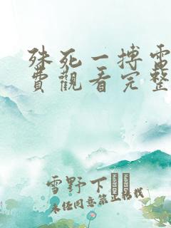 殊死一搏电影免费观看完整版