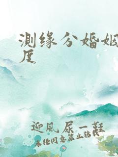 测缘分婚姻匹配度