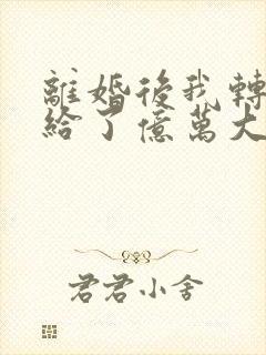 离婚后我转身嫁给了亿万大佬