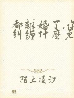 都离婚了,你还纠缠什么免费阅读