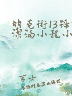 明克街13号纯洁滴小龙小说未删减版