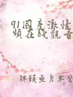 91国产激情视频在线观看
