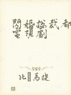 闪婚总裁都很穷电视剧