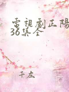 电视剧正阳门下36集全