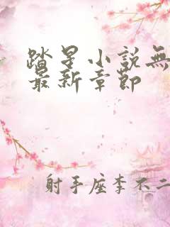 踏星小说无弹窗最新章节