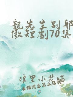 龙先生别那么骄傲短剧70集播放