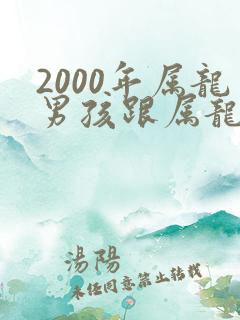 2000年属龙男孩跟属龙女孩相配吗