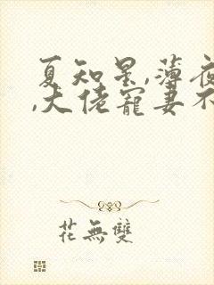 夏知星,薄夜宸,大佬宠妻不腻