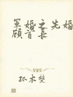 军婚之先婚厚爱顾首长