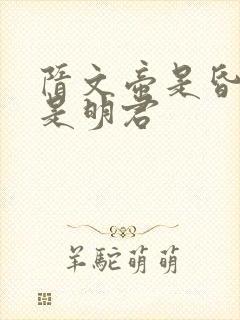 隋文帝是昏君还是明君