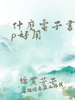 什么电子书app好用