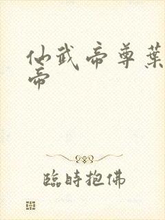 仙武帝尊叶辰成帝