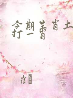 今期生肖土中找打一肖