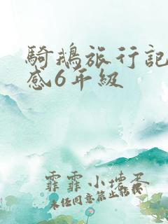 骑鹅旅行记读后感6年级