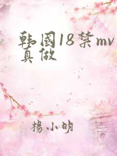 韩国18禁mv真做