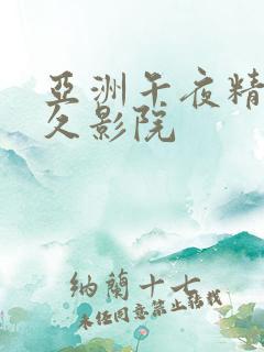 亚洲午夜精品久久影院