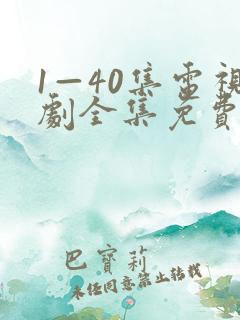 1—40集电视剧全集免费观看