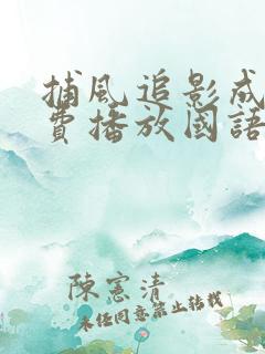 捕风追影成龙免费播放国语