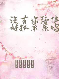 没有你陪伴真的好孤单原唱完整版