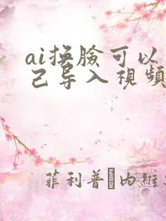ai换脸可以自己导入视频的app免费