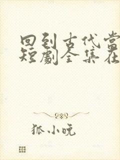 回到古代当太子短剧全集在线观看免费 回到古代当太子短剧全集在线观看免费
