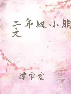 二年级小朋友作文