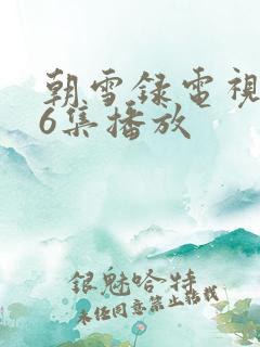 朝雪录电视剧36集播放 朝雪录电视剧36集播放
