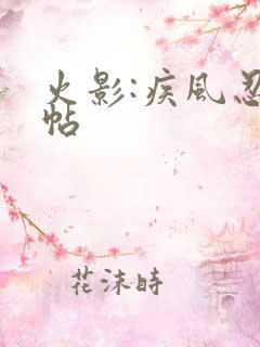 火影:疾风忍法帖 火影:疾风忍法帖