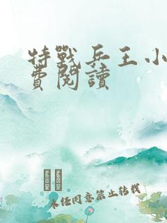 特战兵王小说免费阅读 特战兵王小说免费阅读