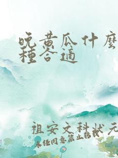 晚黄瓜什么时候种合适