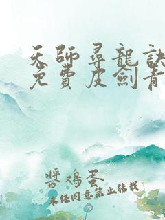 天师寻龙诀小说免费皮剑青