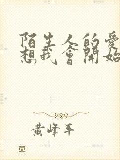 陌生人的爱恋我想我会开始想念你