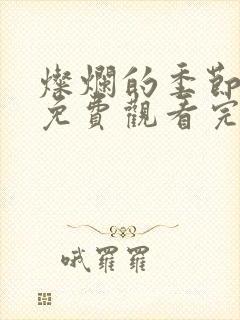 灿烂的季节高清免费观看完整版