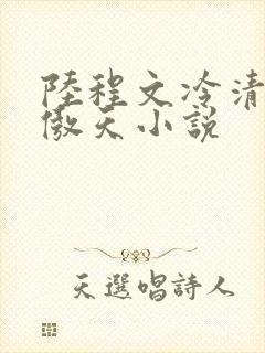 陆程文冷清秋龙傲天小说 陆程文冷清秋龙傲天小说