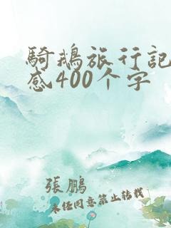 骑鹅旅行记观后感400个字