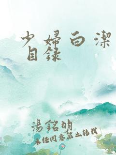 少 妇 白 洁 目录